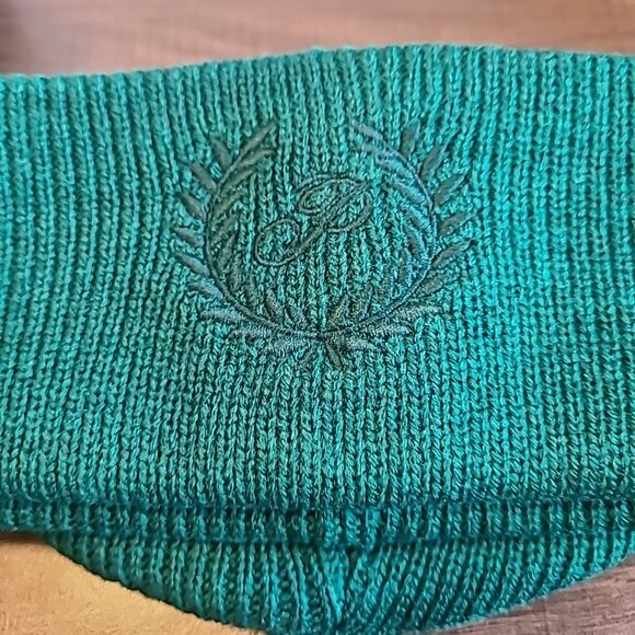Victoria's Secret Rib Knit Beanie Forest Green Ladies‎ NWOT Fall Winter Gifting - Picture 3 of 5